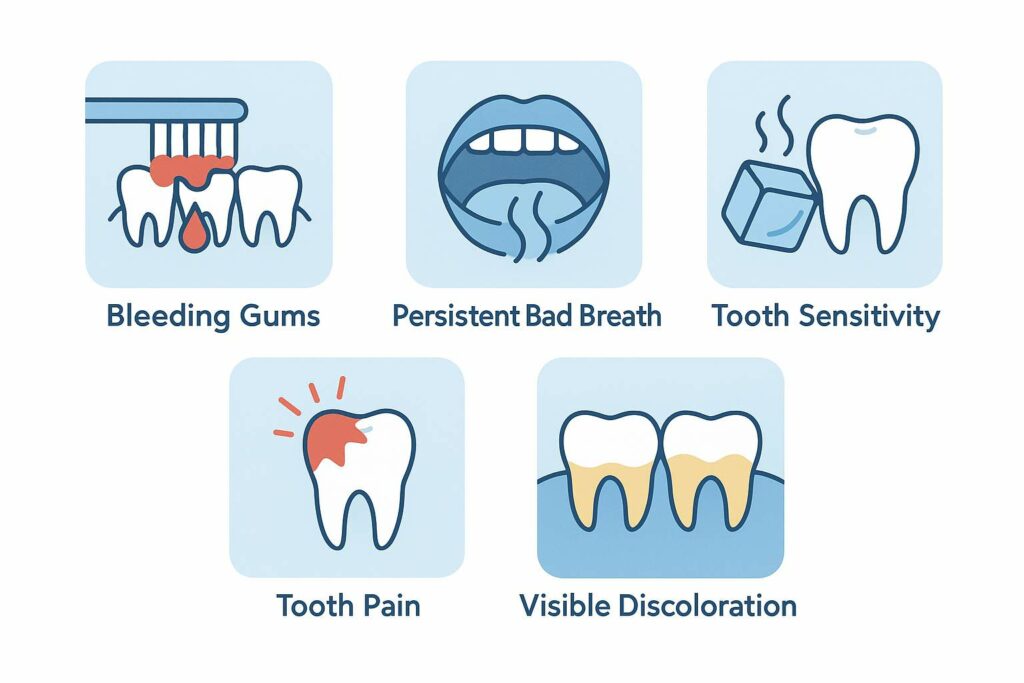 Dental issues infographic