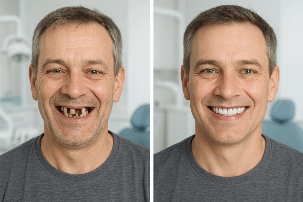 Dental smile transformation