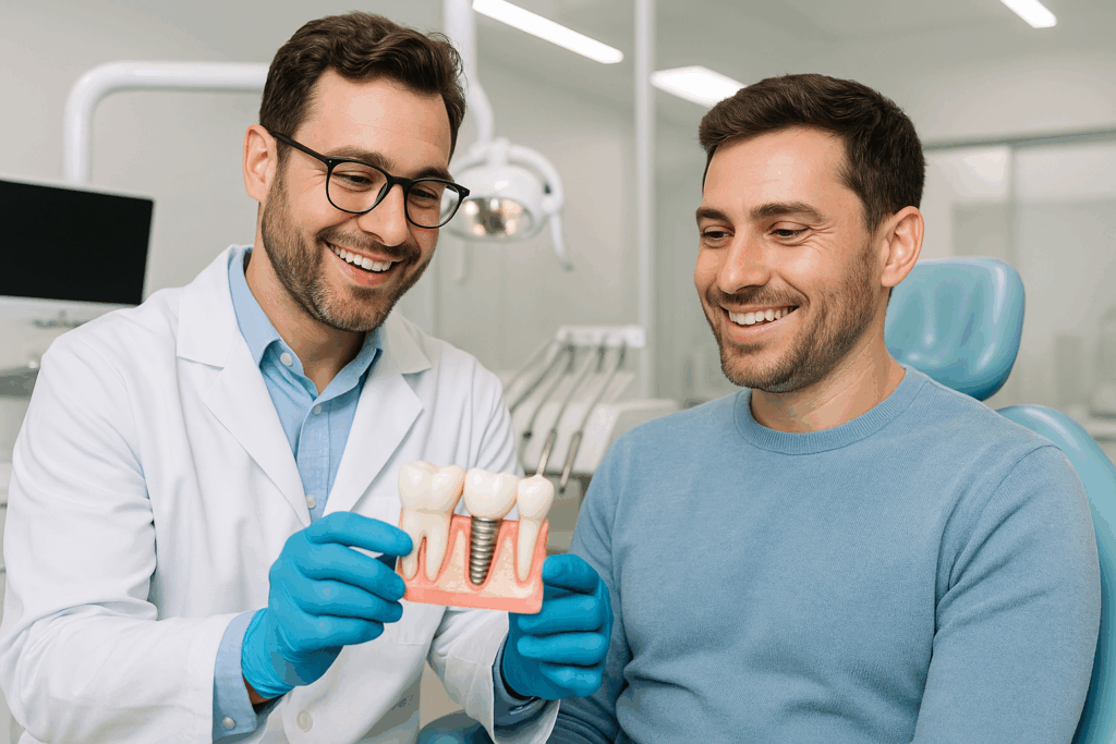 Modern dental office scene