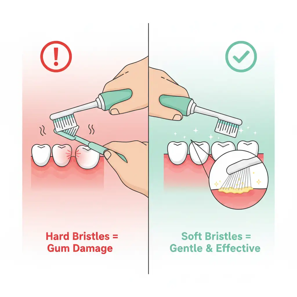 Ditch the hard bristles and go soft