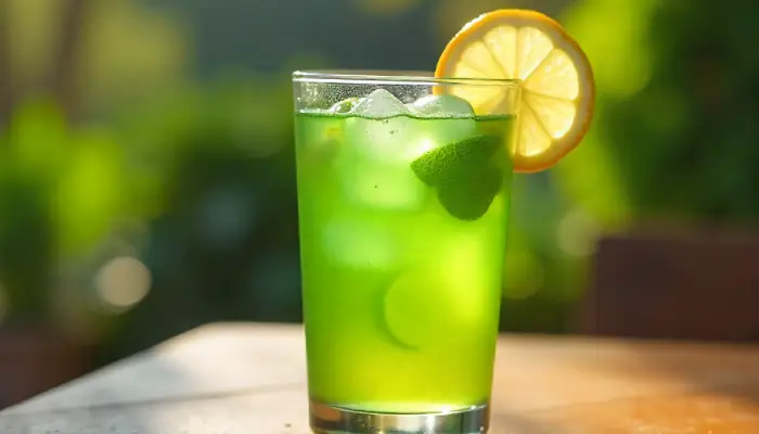 Green tea with lemon