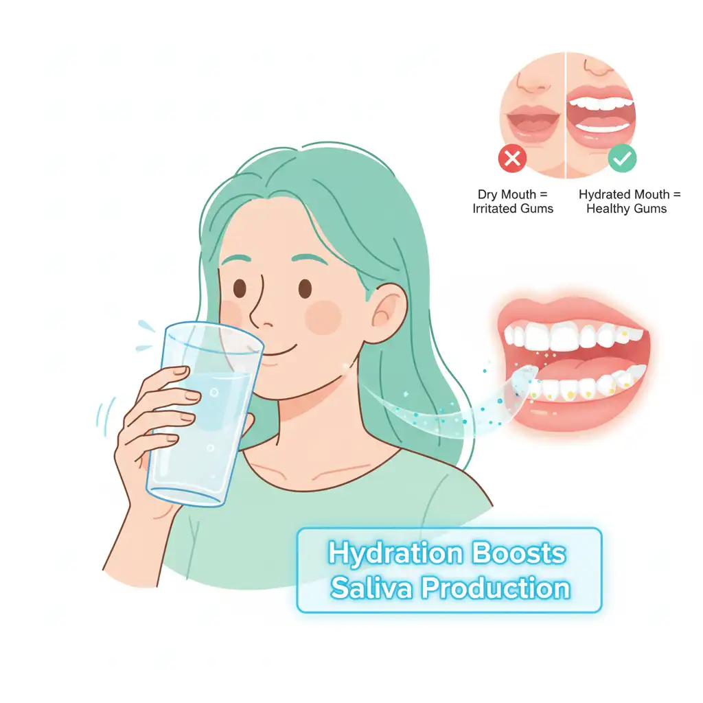Hydrate with plain water immediately