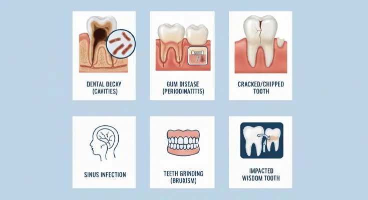 Causes of toothache