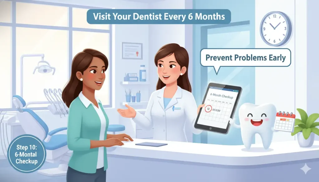 Schedule 6-month checkups