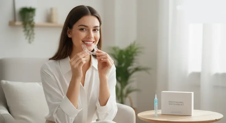 Teeth whitening at home