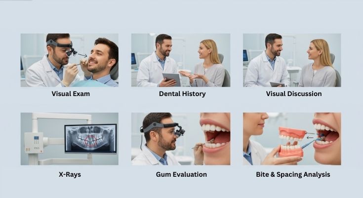 Dentists diagnose diastema