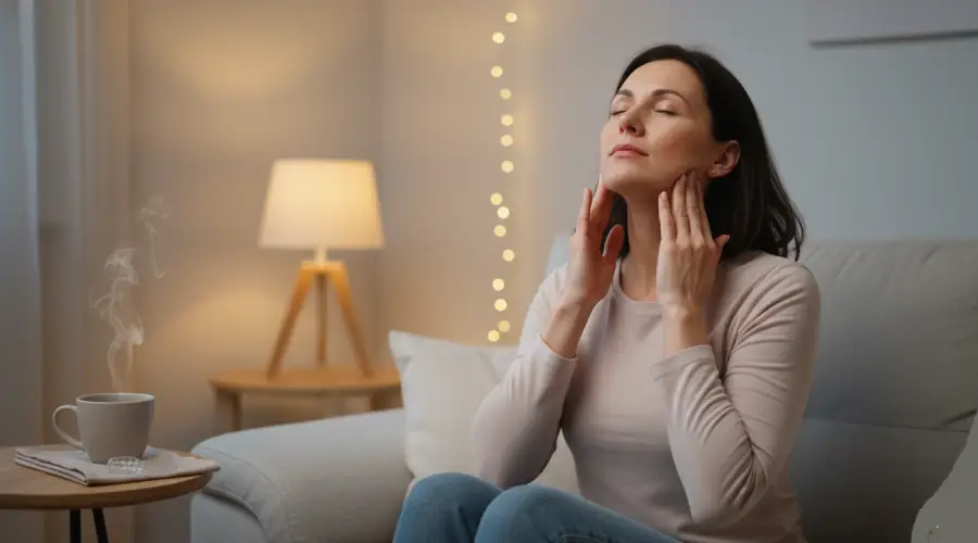 Home exercise for teeth grinding